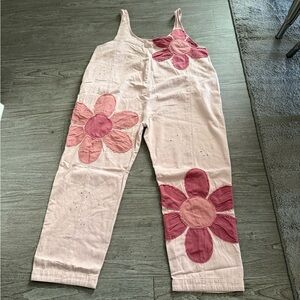 Oli & Hali Pink Floral Overalls NEW
